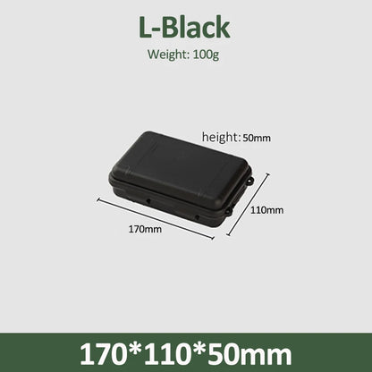 S/L/XL Size Outdoor Plastic Waterproof Sealed Survival Box Container Camping Outdoor Travel Storage Box Fishing Tackle Bag