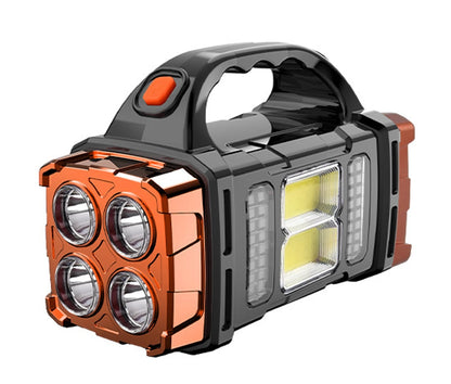 Dual Color + Dual Light Source Solar Rechargeable 16 LED Light USB Power Bank Function Multi Switches Portable Outdoor Lighting