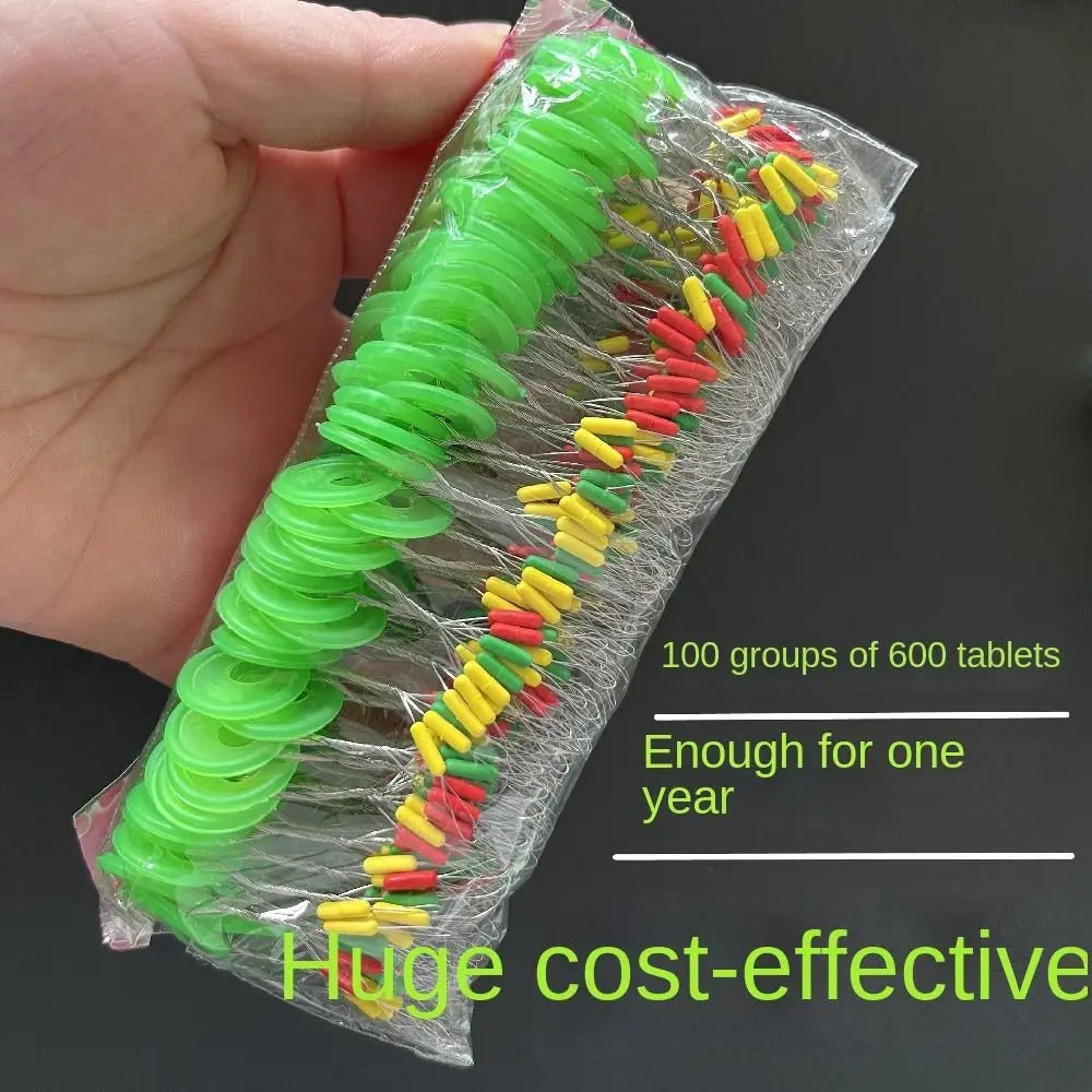 600pcs 100 Groups Float Rubber Stopper Fishing Bobber Stopper Float Oval Bean Space Fishing Line Tackle Accessories