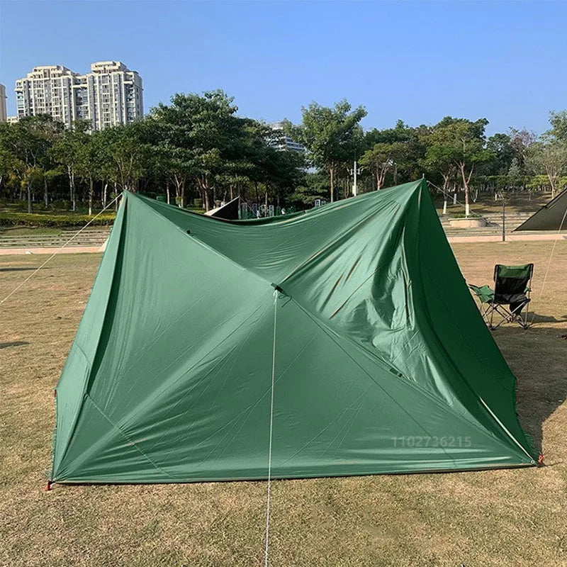 19 Hang Points Tent Tarp Survival Sun Shelter Shade Canopy Outdoor Backpacking Waterproof Camping Awning SunShade4 x4m 4x3m 3x3m