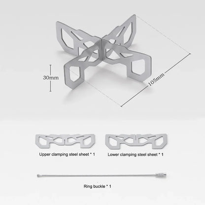 1/2pcs Mini Alcohol Stove Cross Stand Stainless Steel Sturdy Cooking Ultra-light Spirit Burner Cross Stand for Outdoor Camping