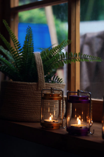 MOUNTAINHIKER GOPEAK Outdoor Candle Light Set Picnic Camping Retro Decorate Ambience Light Creative Desktop Bedside Candle Light