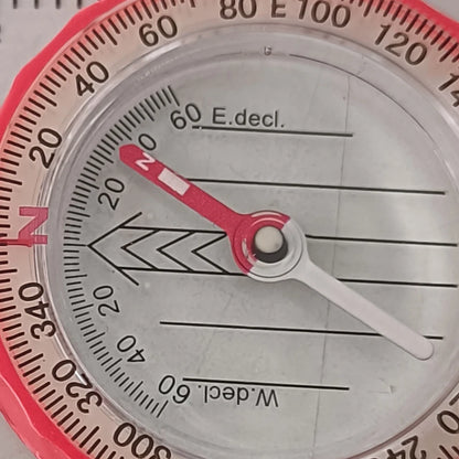 Luminous Compass High Accuracy Waterproof Adventure Warehouse Compass Multifunctional Outdoor with Magnifier for Hiking Survival