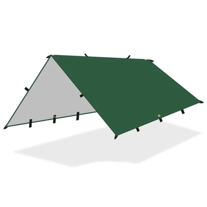 19 Hang Points Tent Tarp Survival Sun Shelter Shade Canopy Outdoor Backpacking Waterproof Camping Awning SunShade4 x4m 4x3m 3x3m