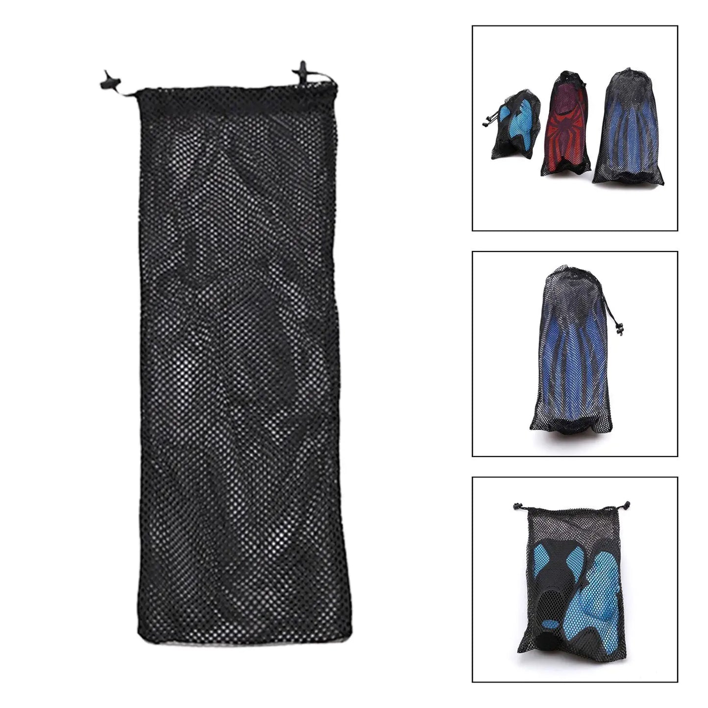Scuba Diving Fins Bag Storage Mesh Gear Carry Bag Swimming Flippers Carrier for Water Sports Surfing Swimming Gear Travel Beach