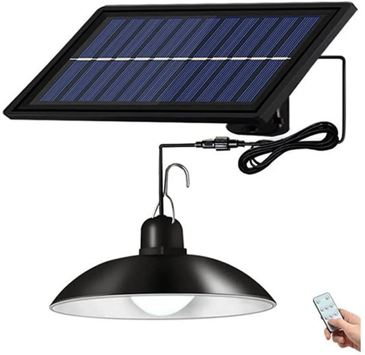 Solar Pendant Lights, An LED Solar Light With a Remote Control for Barn Shed Barn Chicken Coop Bullpen  etc