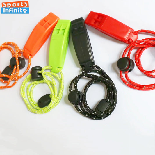 Outdoor Dual Audio Emergency Survival Whistle High Pitched Emergency Whistle for Camping Hiking Climbing EDC Sports Refere