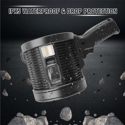 AD-Rechargeable Spotlight,100000 Lumens LED Spot Lights Handheld Large Flashlight Super Bright Outdoor Solar