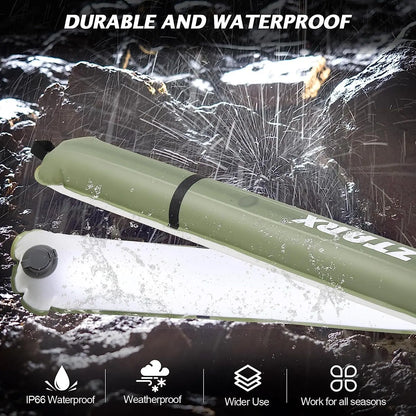 Portable Air Tube Light Foldable LED Soft Light Inflatable USB Solar Charging Waterproof Outdoor Photography Camping Lighting