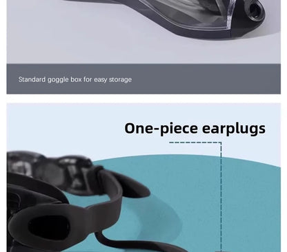 2025 New Anti Embarrassment Swimming  Gear Complete Adult Swimsuit Set Swim Cap Goggles 3 Pcs Set  Swimming Trunks for Men Short