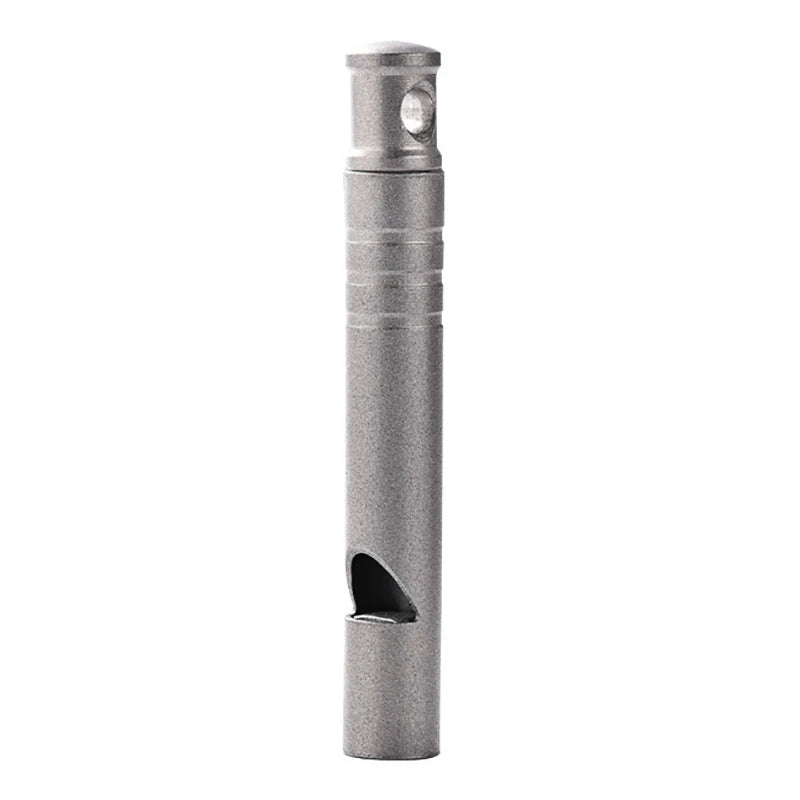 [OD] Titanium Whistle with Lanyard Emergency Safety Survival Whistle Ultralight Camping Hiking Outdoors Emergency