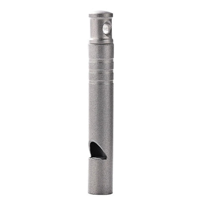[OD] Titanium Whistle with Lanyard Emergency Safety Survival Whistle Ultralight Camping Hiking Outdoors Emergency