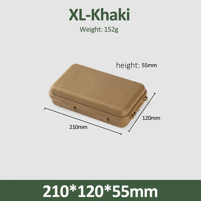 S/L/XL Size Outdoor Plastic Waterproof Sealed Survival Box Container Camping Outdoor Travel Storage Box Fishing Tackle Bag