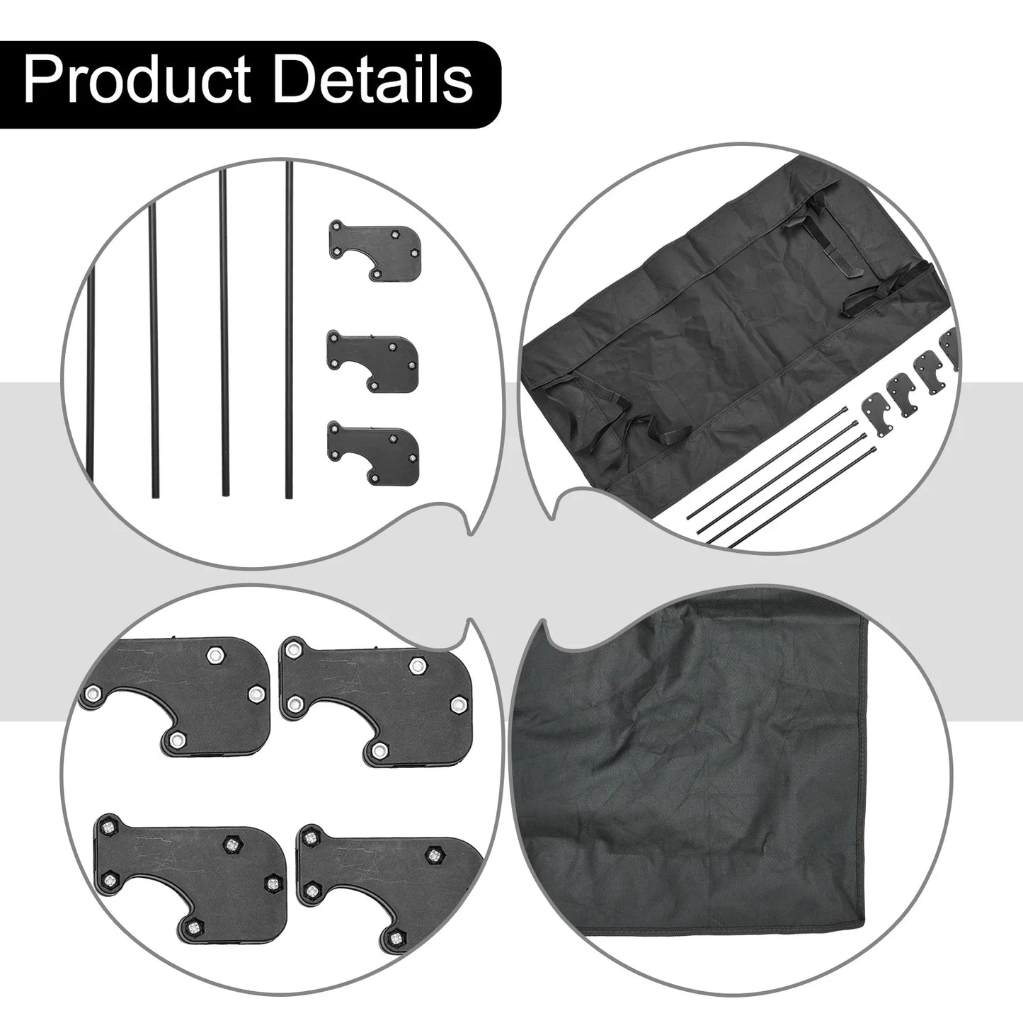 Hot Sales Awning Canopy Waterproof For Wagon Attachment Sun  Oxford Cloth Shade Cover For Trolley Outdoor Camping Cart