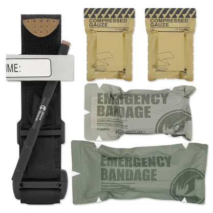Rhino Rescue Trauma Kit,Combat Survival Gear Medical Kit,Tactical for Emergency First Aid, IFAK Refill Supplies