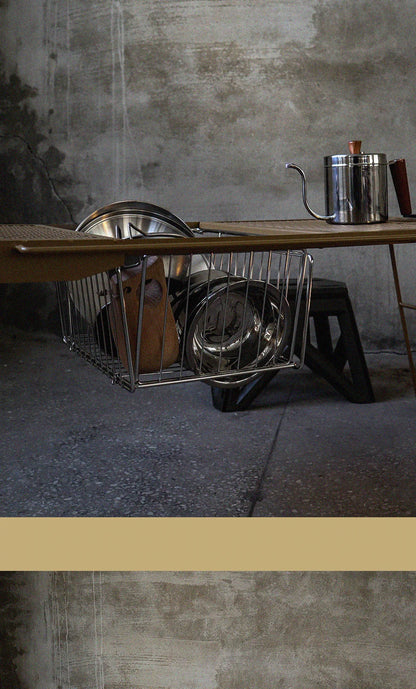 ARBOR FOLDING STAINLESS BASKET WILD CAMPING OUTDOOR