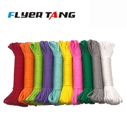 4 Size Dia.4mm 7 Stand Cores Paracord 550 For Survival Parachute Cord Lanyard  Climbing Camping Rope Hiking Clothesline Bracelet