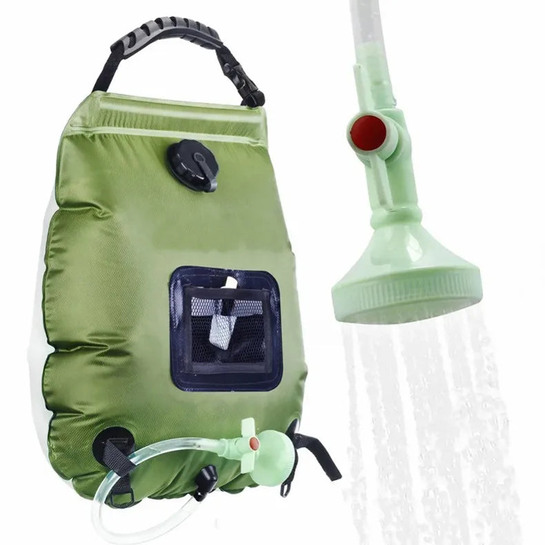 Outdoor New 20L Solar Energy Heat Camp Shower Bag Camping Shower Portable Shower Bag