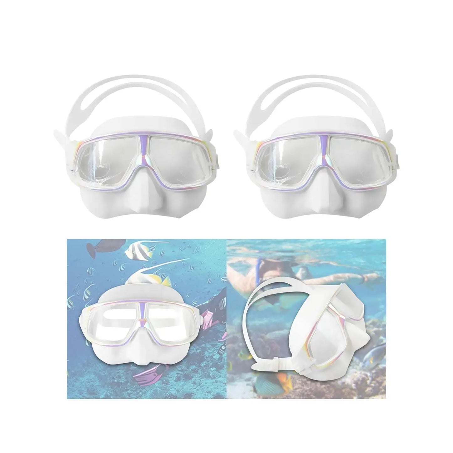 Scuba Diving Mask Diving Goggles Comfortable Gear Equipment Snorkeling Goggles Swimming Goggles for Pool Lap Swimming Surfing