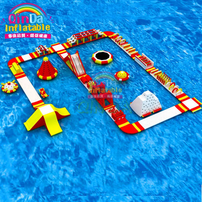 Water Obstacle Course Water Games For Adults Inflatable Water Park Equipment