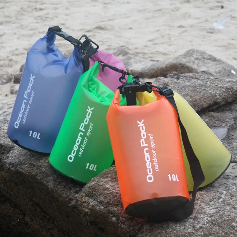 Waterproof Swimming Bag Dry Sack 5L/10L/15L/20L Waterproof Floating Dry Gear Bags For Boating Fishing Rafting Swimming