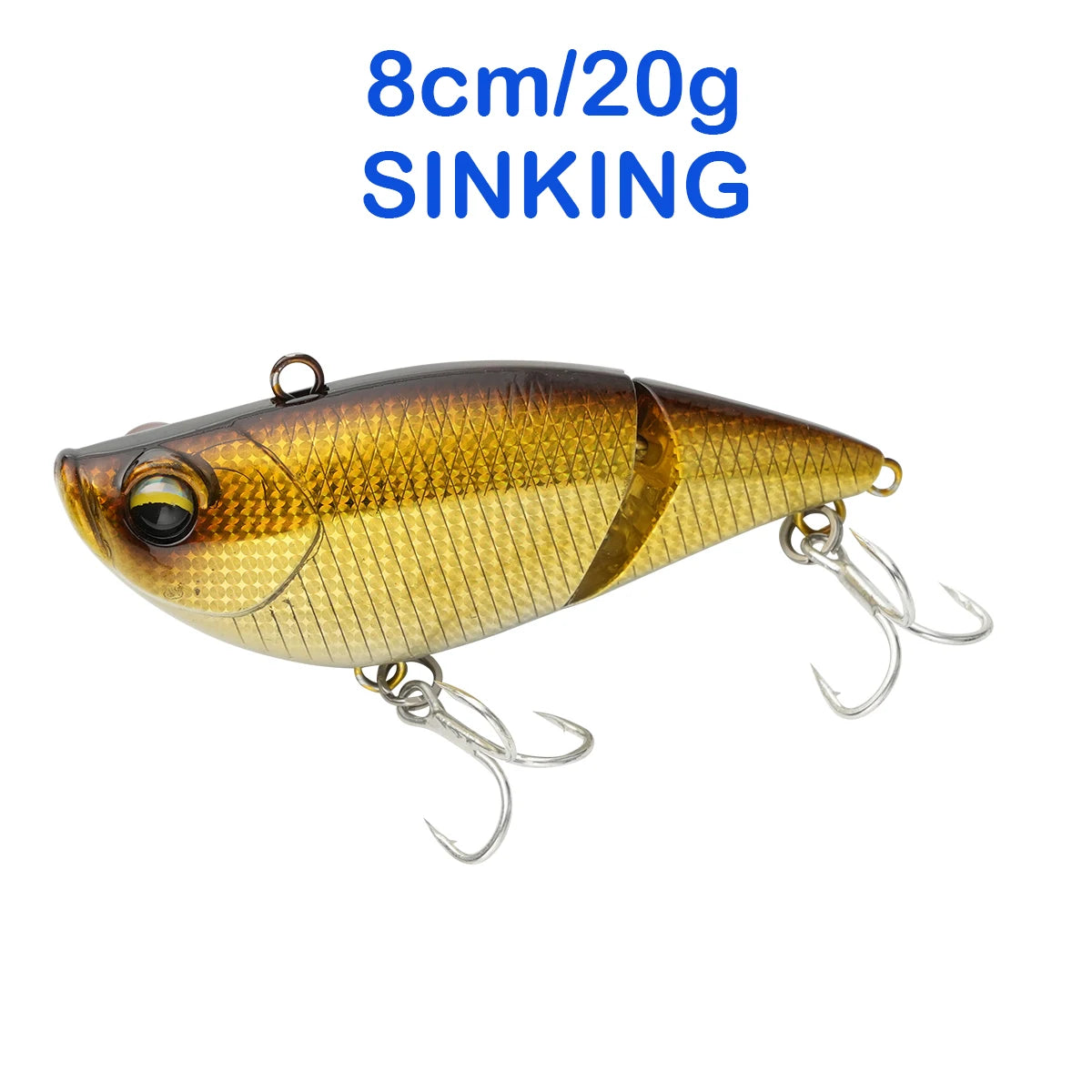Floating Sinking Baits 2 Sections 8cm Multi Jointed Swimbait VIB Fishing Lures Swimbait for Fishing Pike Bass Fishing Tackle