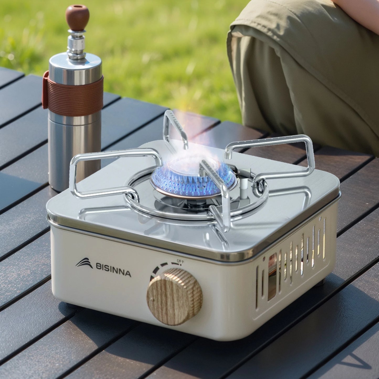 BISINNA Camping Gas Stove 2800W High Firepower Portable Cassette Furnace Outdoor Gas Burner Picnic Camp