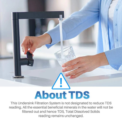 ALTHY Under Sink Drinking Water Filter Purifier -NSF/ANSI Certified Direct Connect Under Counter Drink Water Filtration System