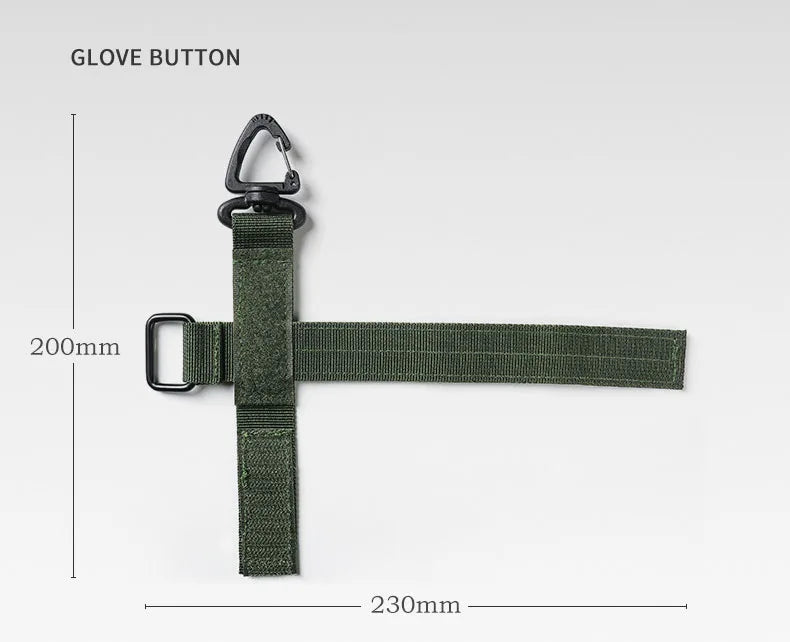 Multi-purpose Nylon Gloves Hook Work Gloves Safety Clip Outdoor Tactical Climbing Rope Camping Hanging Buck Outdoor Camping