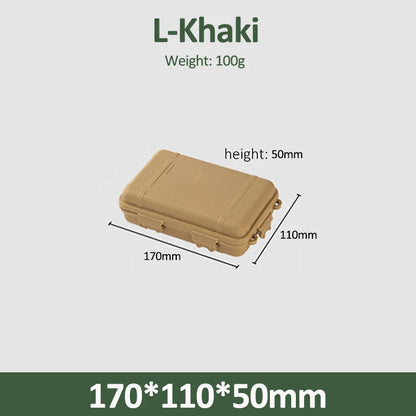 S/L/XL Size Outdoor Plastic Waterproof Sealed Survival Box Container Camping Outdoor Travel Storage Box Fishing Tackle Bag