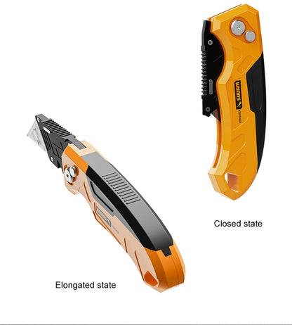 WYNNS Heavy Duty Box Cutter Folding Utility Knife Quick Change Blades SK5 Blades Cutting Tool Cutter for Cartons Cardboard Box