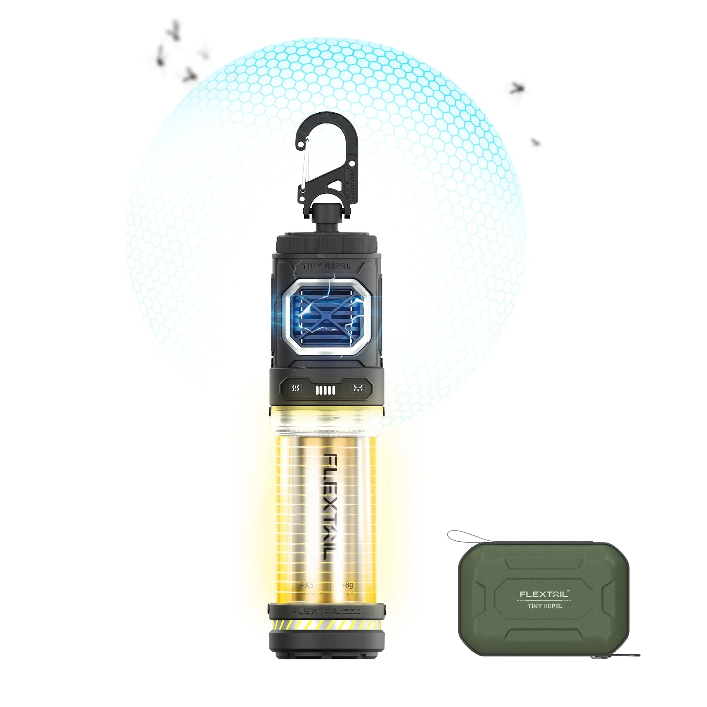 FLEXTAILGEAR TINY REPEL Mosquito Repellent&Lamp Lightweight Outdoor With Rechargeable 4800mAh Battery Camping(No Repellent Pads)