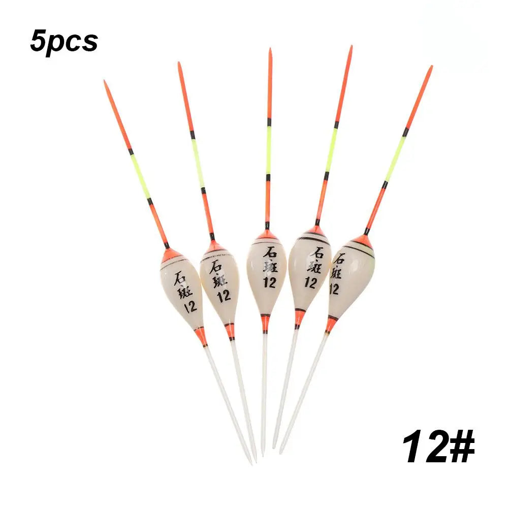 5pcs Fishing Floats Balsa Wood Flotteur Portable Durable Peche Shallow Floating Exquisite Models Accessories