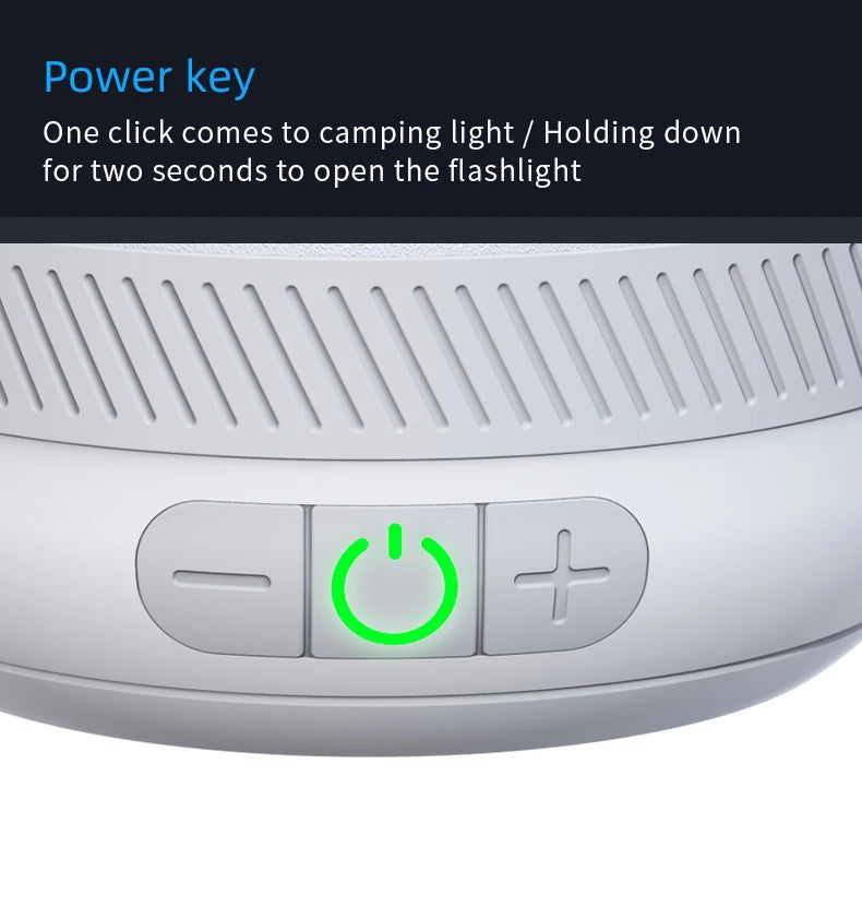 LV10 Outdoor LED Camping Flashlight 230 Hours Rechargeable Camping Lantern with Magnet Lighting Fixture Portable Emergency Light