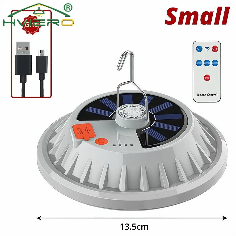 Outdoor Solar LED Portable Lantern Remote Control Lamps Charge Waterproof For Emergency Home Night Market Hang Lights Camping