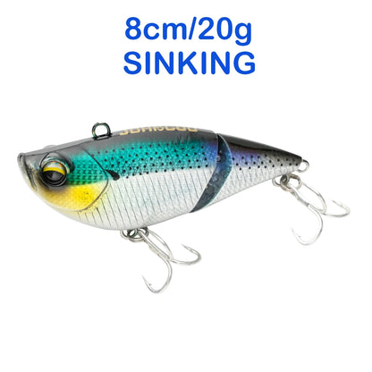 Floating Sinking Baits 2 Sections 8cm Multi Jointed Swimbait VIB Fishing Lures Swimbait for Fishing Pike Bass Fishing Tackle