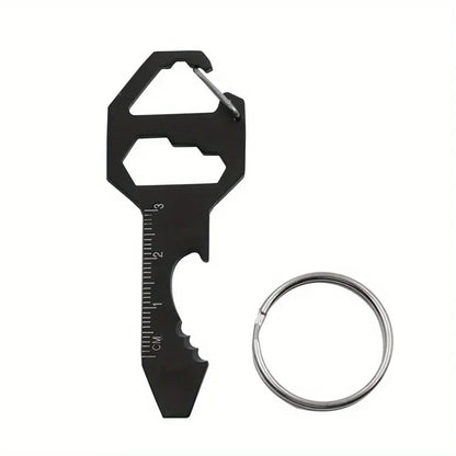 1PC Compact Outdoor Survival Bottle Opener Wrench Screwdriver Pocket EDC Multi Tool Keychain Outdoor Survival Gear Gadget