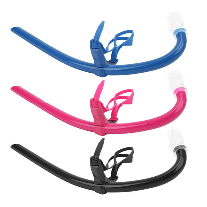 Breath Snorkel Swim Snorkel Swim Training Gear Swimming Front Mounted Snorkel with Silicone Mouthpiece Swim Training Breath Gear