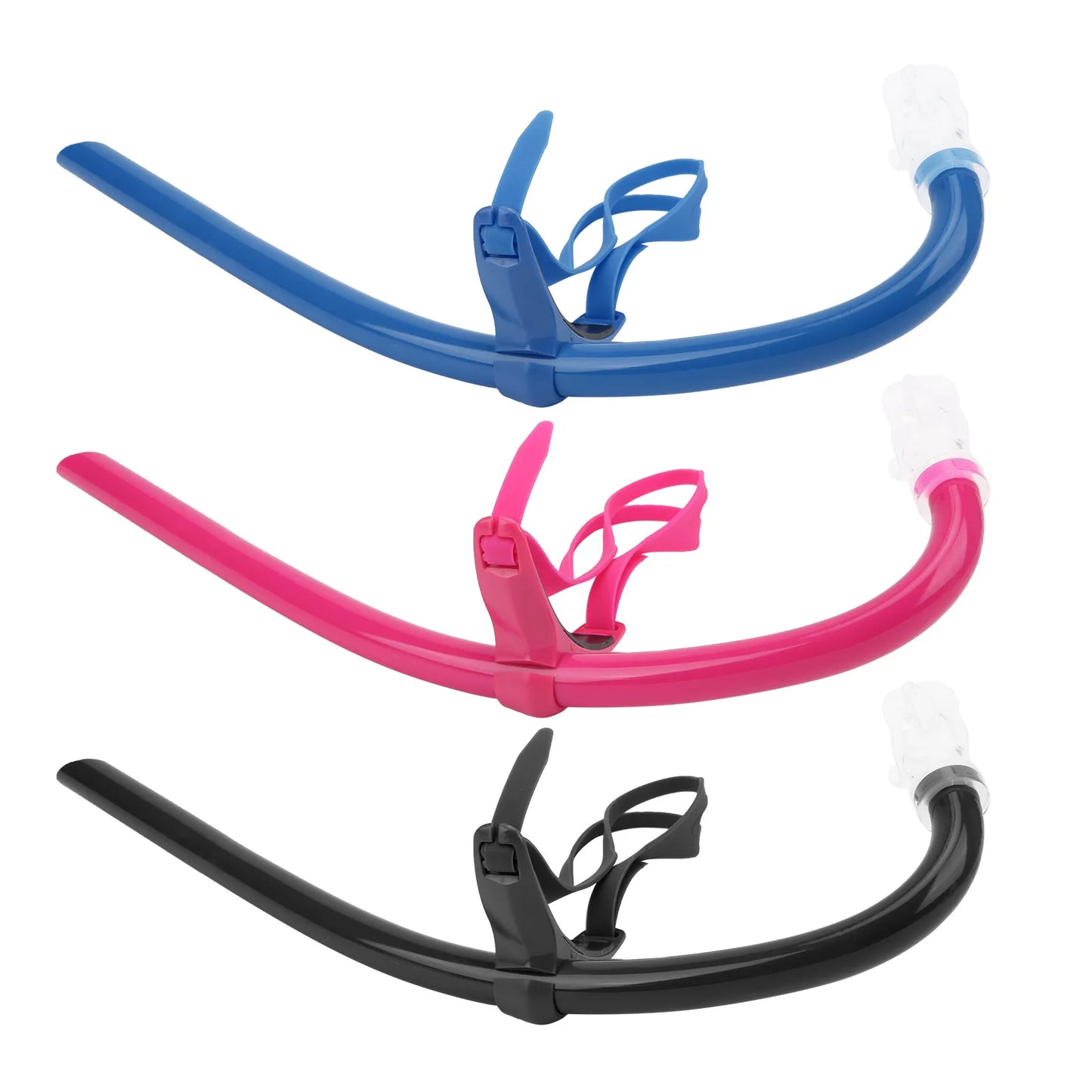 Breath Snorkel Swim Snorkel Swim Training Gear Swimming Front Mounted Snorkel with Silicone Mouthpiece Swim Training Breath Gear