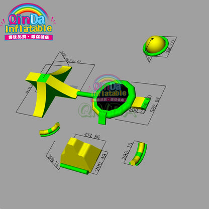 Water Obstacle Course Water Games For Adults Inflatable Water Park Equipment