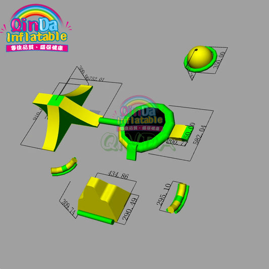 Water Obstacle Course Water Games For Adults Inflatable Water Park Equipment