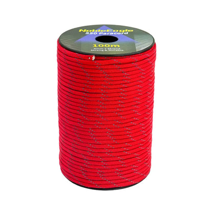 Reflective Paracord Rope Military 7 Strand 4mm 550 Tactical Parachute Cord Camping Tent Lanyard DIY Bracelet Weaving Rope