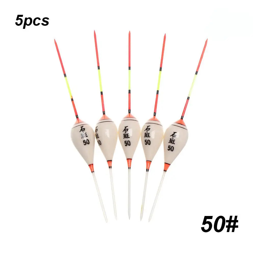 5pcs Fishing Floats Balsa Wood Flotteur Portable Durable Peche Shallow Floating Exquisite Models Accessories