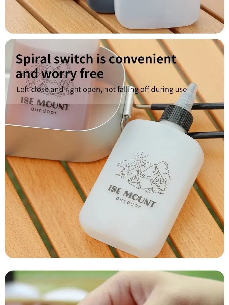 Outdoor Oil Bottle Portable Packaging Small Oil Pot Vinegar Bottle Soy Sauce Bottle Camping Leak-proof Sealed Seasoning Bottle