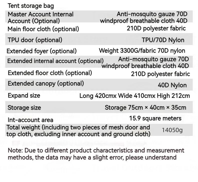 3FUL GEAR 2.0 Beetle 16 Dome Tent 70D Nylon Spherical Tent Breathable Large Space Tunnel Tent With Chimney Mouth Camping Hiking