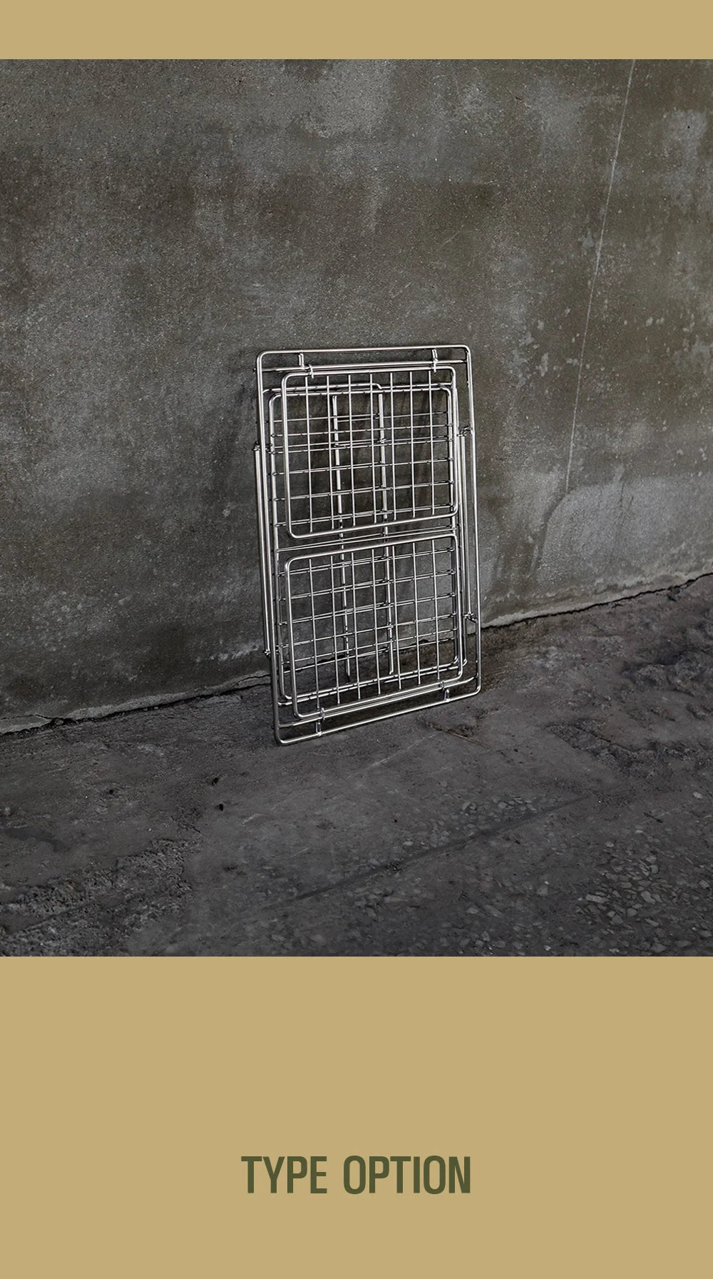 ARBOR FOLDING STAINLESS BASKET WILD CAMPING OUTDOOR