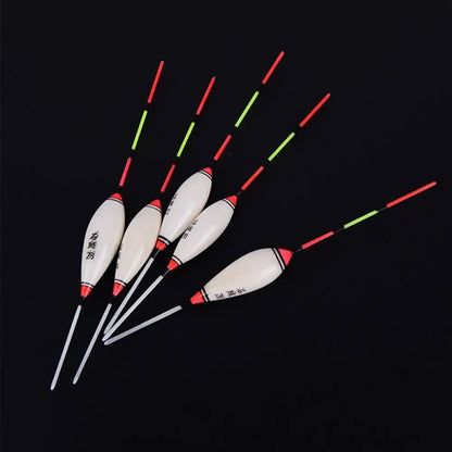 5pcs Fishing Floats Balsa Wood Flotteur Portable Durable Peche Shallow Floating Exquisite Models Accessories