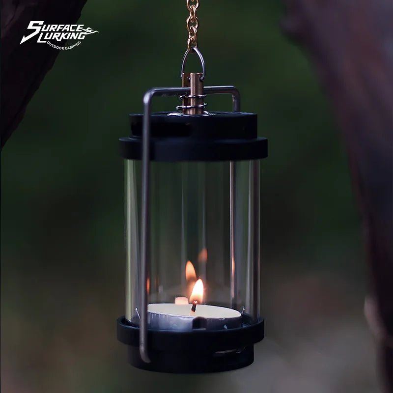 MOUNTAINHIKER GOPEAK Outdoor Candle Light Set Picnic Camping Retro Decorate Ambience Light Creative Desktop Bedside Candle Light