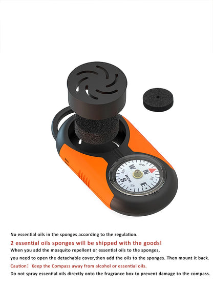 KANPAS Thermometer Compass Kit /Quality Thermohygrometer Kit / for Outdoor, Camping,Hiking,Trekking,hunting,LiveSaving,Survival