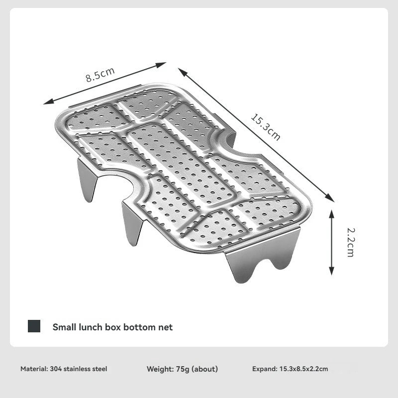 CAMPINGMOON Outdoor Camping Aluminum Lunch Box Bottom Net Picnic Thickened Stainless Steel Steaming Net With High Steaming Sheet